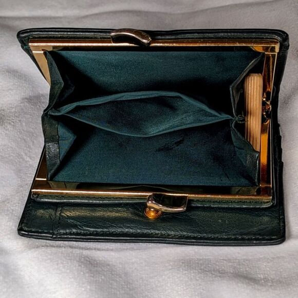 Tignenello Black Genuine Leather Wallet with Coin Purse - Picture 2 of 5